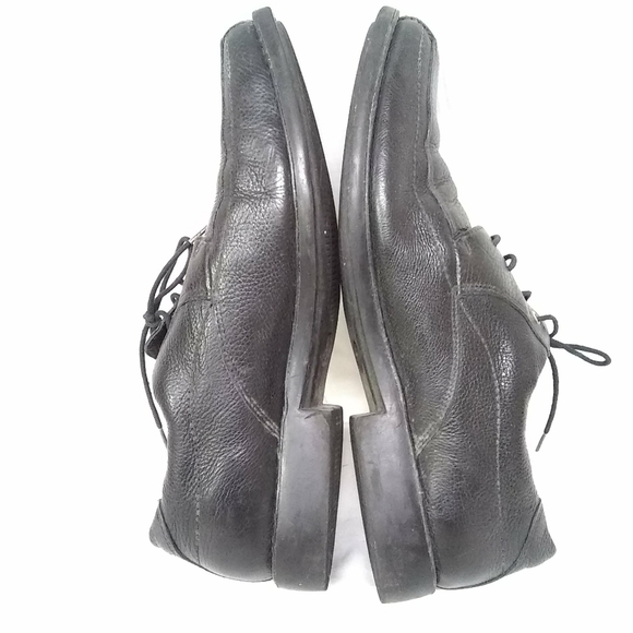 Stephan Bossi Mens Shoes Black Pebbled Soft Leather Oxford Loafers Sz 13M main image 6
